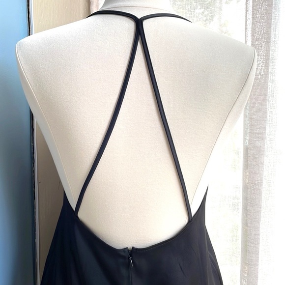 NWOT F21 capsule collection black crepe dress with low back - Picture 4 of 5